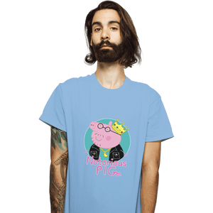 Shirts T-Shirts, Unisex / Small / Powder Blue Notorious PIG