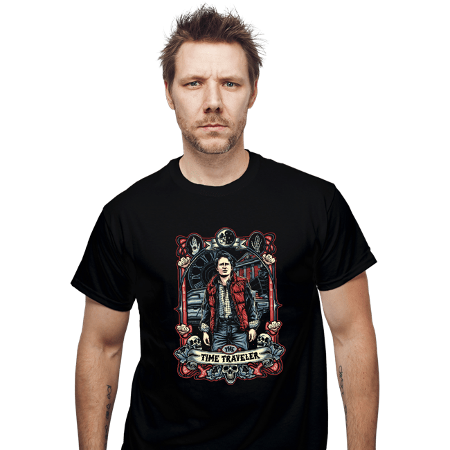 Daily_Deal_Shirts T-Shirts, Unisex / Small / Black The Time Traveller