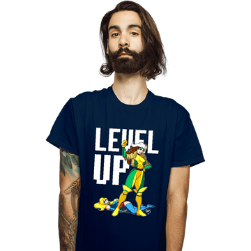 Daily_Deal_Shirts T-Shirts, Unisex / Small / Navy Rogue Level Up