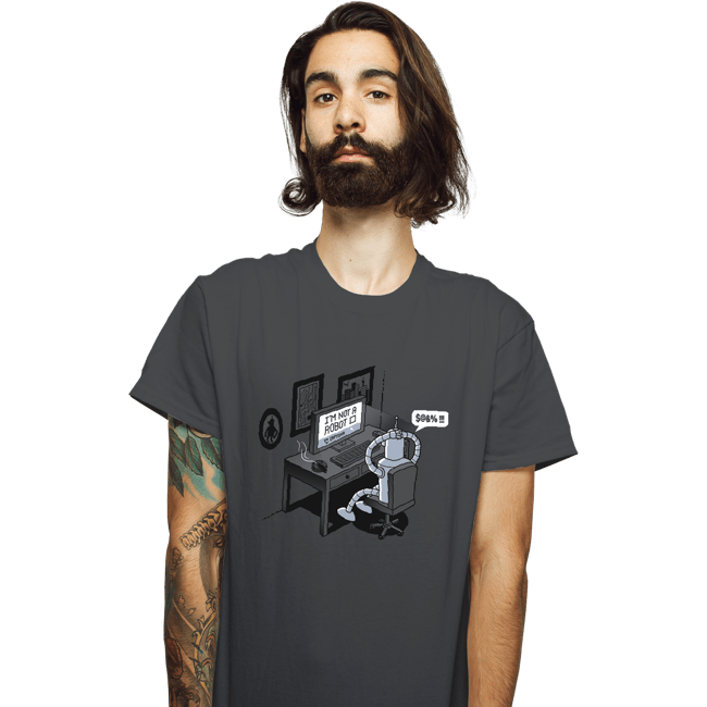 Secret_Shirts T-Shirts, Unisex / Small / Charcoal Robot's Problem