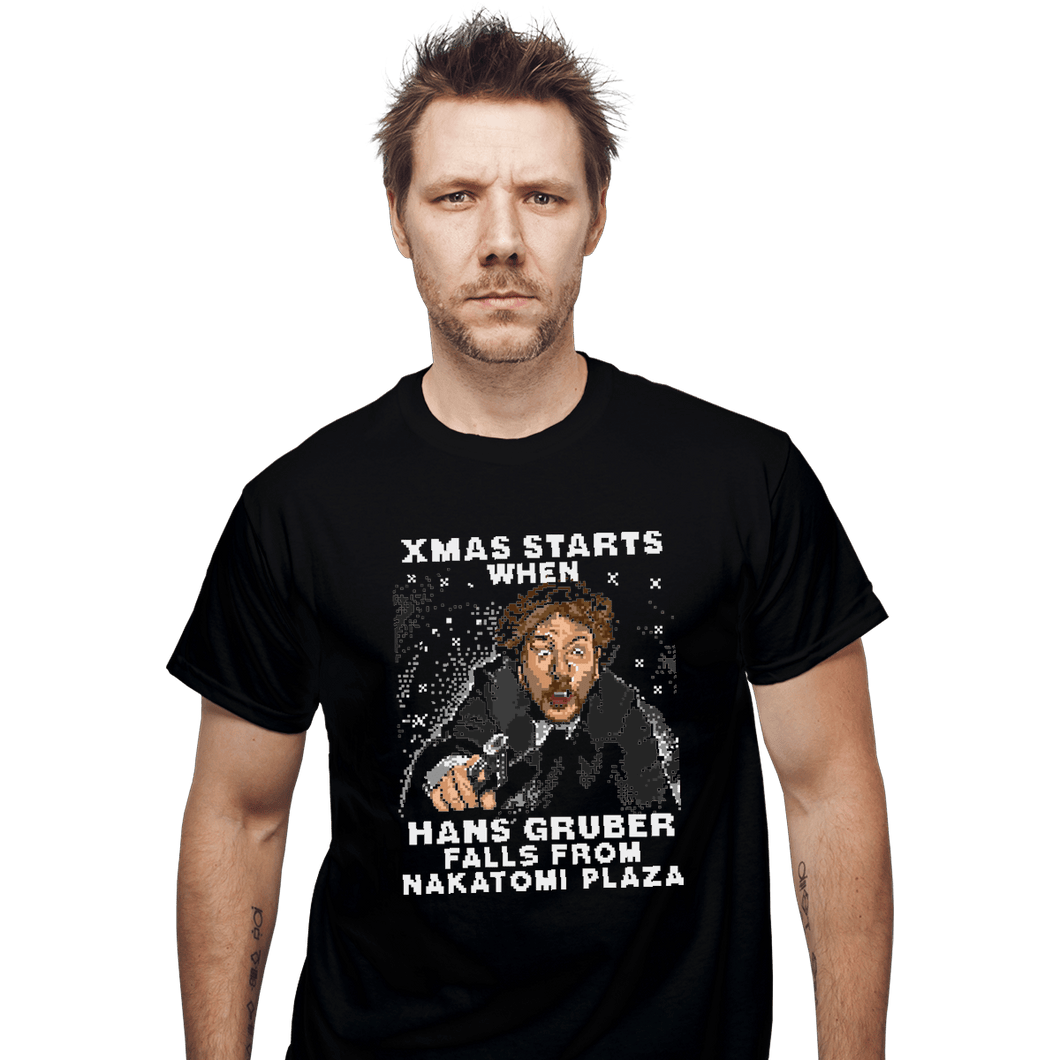 Shirts T-Shirts, Unisex / Small / Black Hans Gruber Ugly Sweater