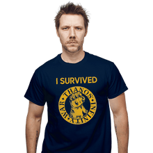 Load image into Gallery viewer, Shirts T-Shirts, Unisex / Small / Navy Infinity War Survivor
