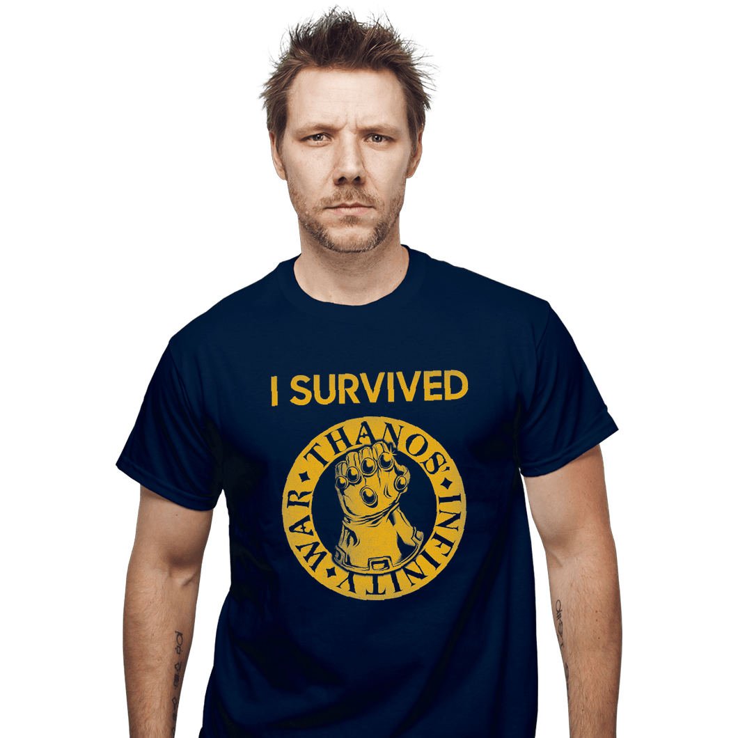 Shirts T-Shirts, Unisex / Small / Navy Infinity War Survivor
