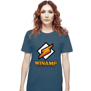 Secret_Shirts T-Shirts, Unisex / Small / Indigo Blue Winamp XP