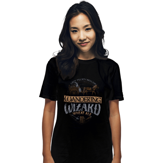 Shirts T-Shirts, Unisex / Small / Black Wandering Wizard Wheat Ale