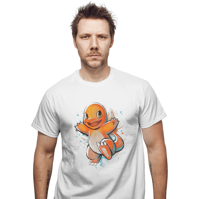 Shirts T-Shirts, Unisex / Small / White Fire Ink