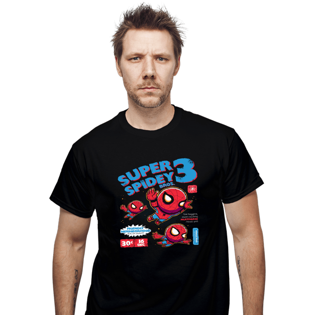 Secret_Shirts T-Shirts, Unisex / Small / Black Super Spider Bros