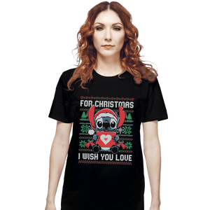 Shirts T-Shirts, Unisex / Small / Black Christmas Love