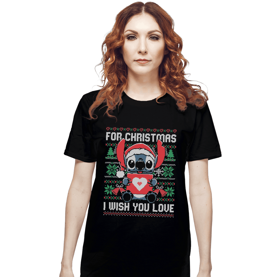 Shirts T-Shirts, Unisex / Small / Black Christmas Love