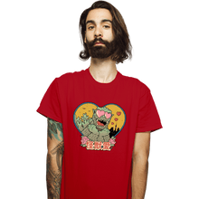 Load image into Gallery viewer, Daily_Deal_Shirts T-Shirts, Unisex / Small / Red Kaiju Love
