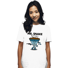 Load image into Gallery viewer, Secret_Shirts T-Shirts, Unisex / Small / White Mr. Snake
