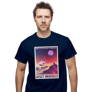 Shirts T-Shirts, Unisex / Small / Navy Visit Arrakis