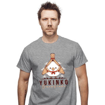 Shirts T-Shirts, Unisex / Small / Sports Grey Yukinko Snowflake
