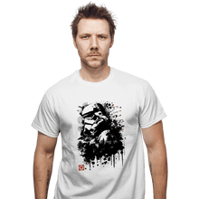 Load image into Gallery viewer, Daily_Deal_Shirts T-Shirts, Unisex / Small / White Trooper In The Forest Sumi-e
