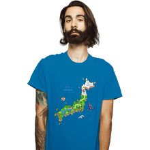 Load image into Gallery viewer, Secret_Shirts T-Shirts, Unisex / Small / Sapphire Super Japan World Map
