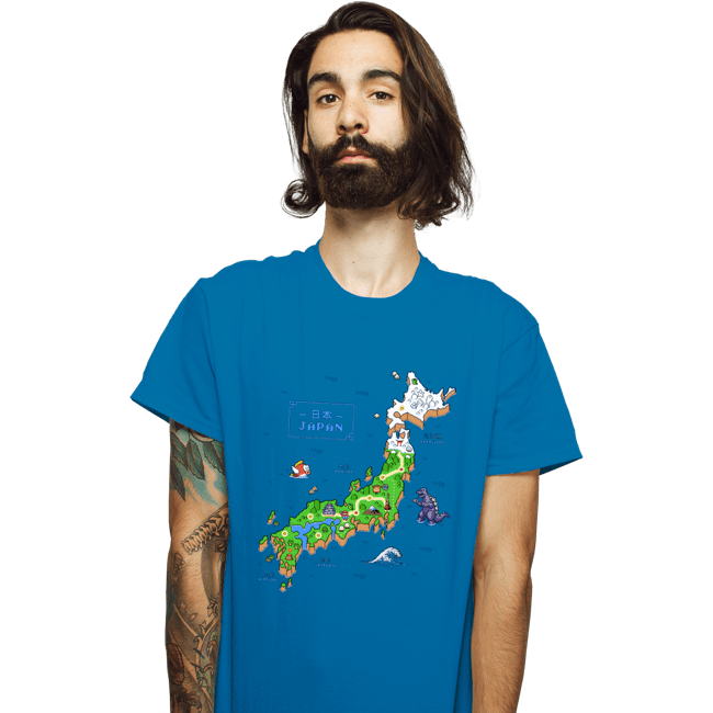 Secret_Shirts T-Shirts, Unisex / Small / Sapphire Super Japan World Map