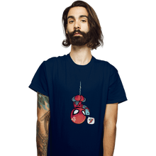 Load image into Gallery viewer, Shirts T-Shirts, Unisex / Small / Navy Chibi Spider
