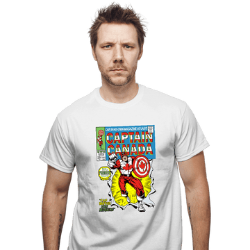 Daily_Deal_Shirts T-Shirts, Unisex / Small / White Captain Canada