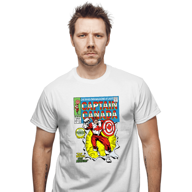 Daily_Deal_Shirts T-Shirts, Unisex / Small / White Captain Canada