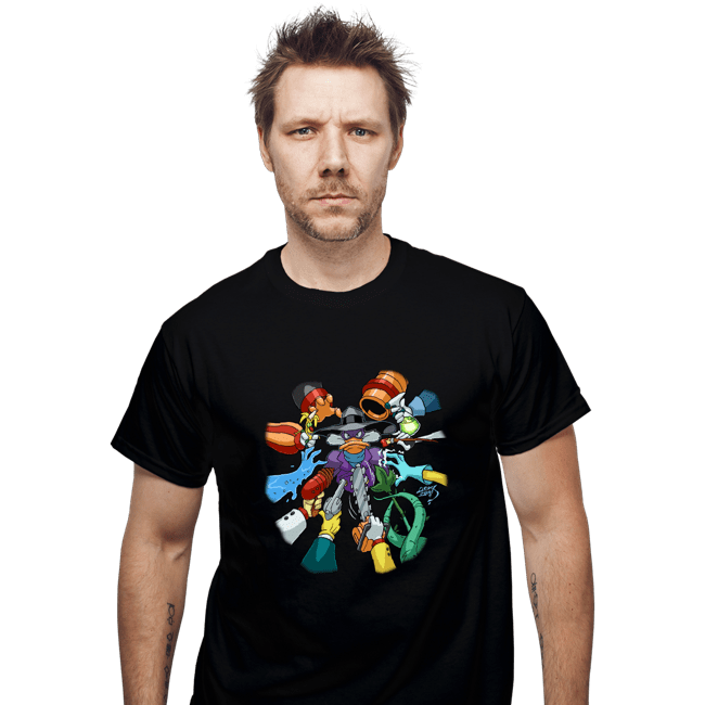 Secret_Shirts T-Shirts, Unisex / Small / Black DarkWing Duck!