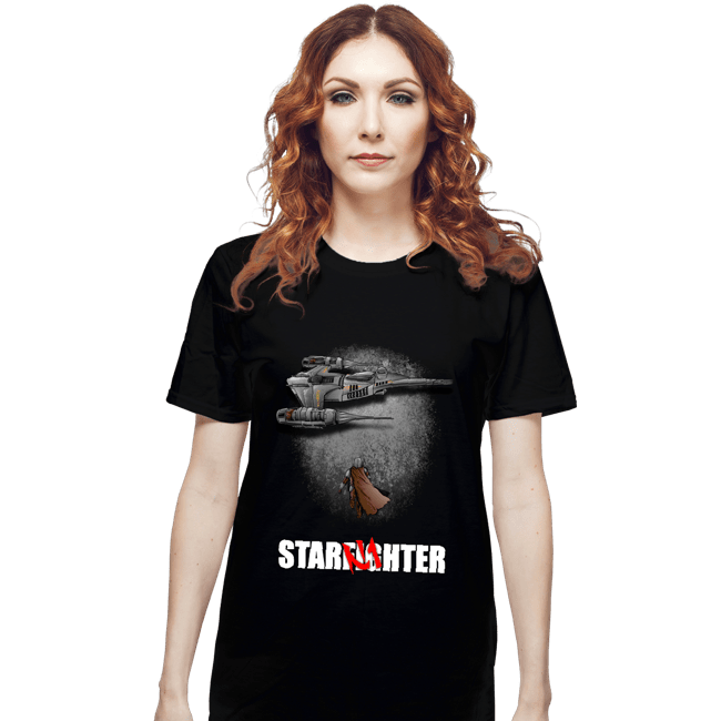 Secret_Shirts T-Shirts, Unisex / Small / Black To The Starfighter!