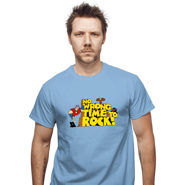 Daily_Deal_Shirts T-Shirts, Unisex / Small / Powder Blue No Wrong Time To Rock!