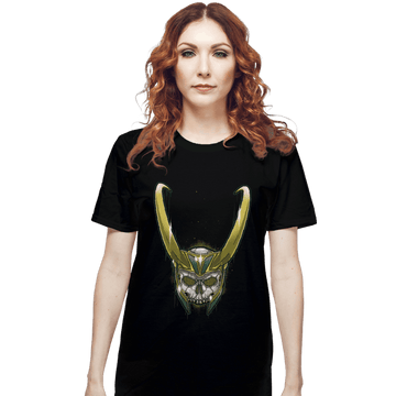 Secret_Shirts T-Shirts, Unisex / Small / Black Loki's Skull