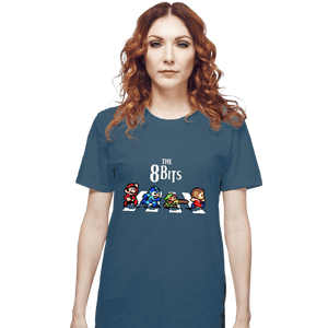 Daily_Deal_Shirts T-Shirts, Unisex / Small / Indigo Blue The 8 Bits