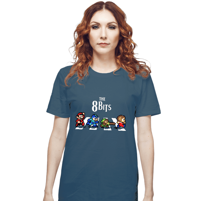 Daily_Deal_Shirts T-Shirts, Unisex / Small / Indigo Blue The 8 Bits