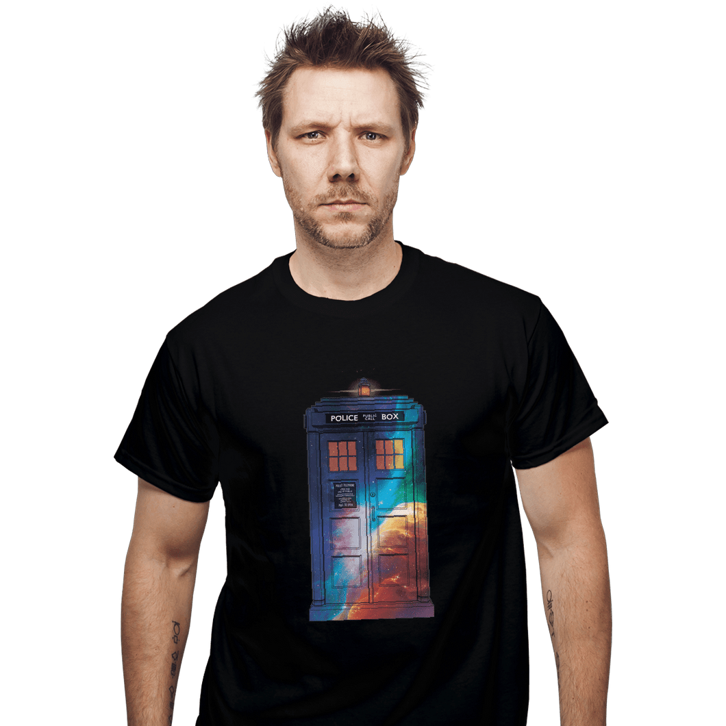 Shirts T-Shirts, Unisex / Small / Black Tardis Color