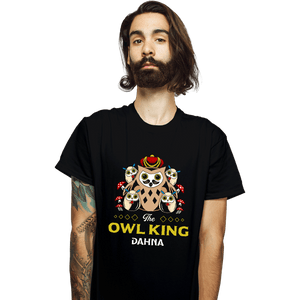 Shirts T-Shirts, Unisex / Small / Black The Owl King