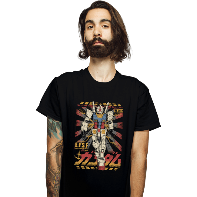 Daily_Deal_Shirts T-Shirts, Unisex / Small / Black Gundam - Ready To Fight
