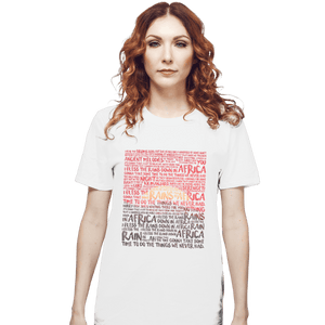 Shirts T-Shirts, Unisex / Small / White Africa