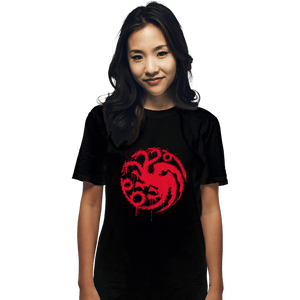 Secret_Shirts T-Shirts, Unisex / Small / Black Three Headed Dragon