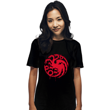 Secret_Shirts T-Shirts, Unisex / Small / Black Three Headed Dragon