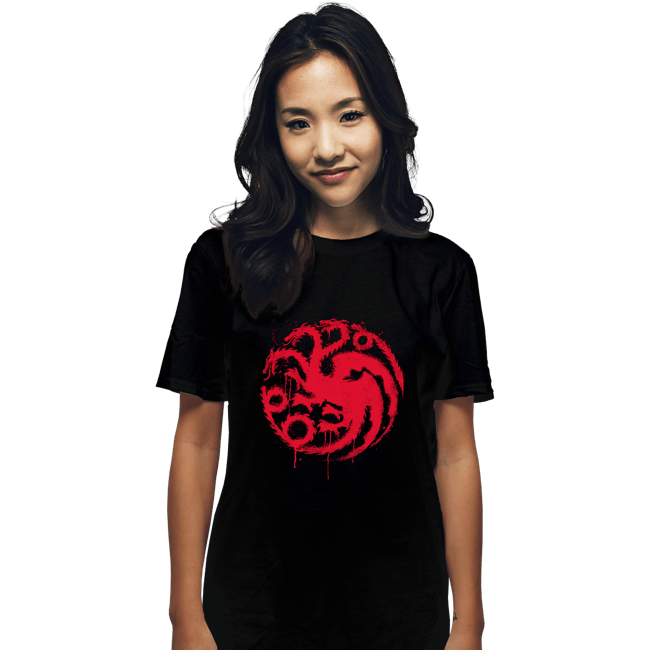 Secret_Shirts T-Shirts, Unisex / Small / Black Three Headed Dragon