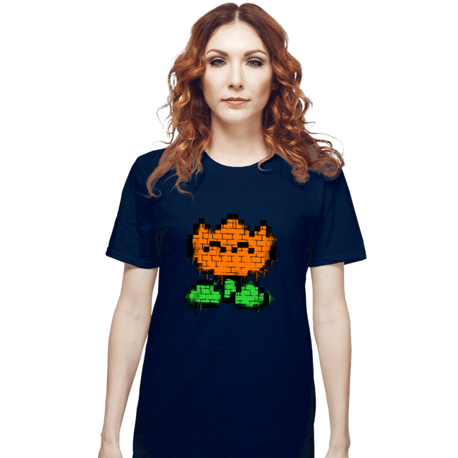 Secret_Shirts T-Shirts, Unisex / Small / Navy Flower Graffiti