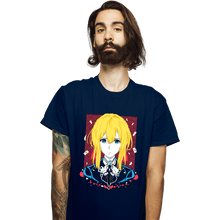 Load image into Gallery viewer, Shirts T-Shirts, Unisex / Small / Navy Violet Evergarden Memory Doll
