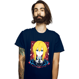 Shirts T-Shirts, Unisex / Small / Navy Violet Evergarden Memory Doll