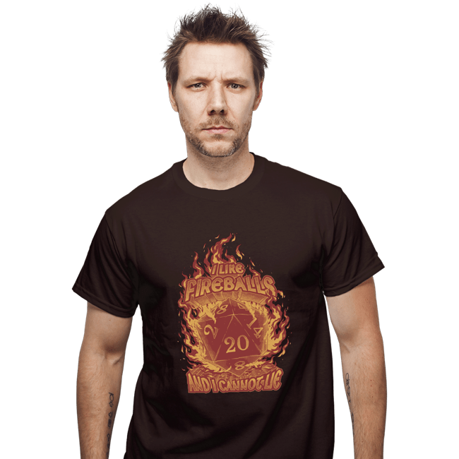 Daily_Deal_Shirts T-Shirts, Unisex / Small / Dark Chocolate I Like Fireballs