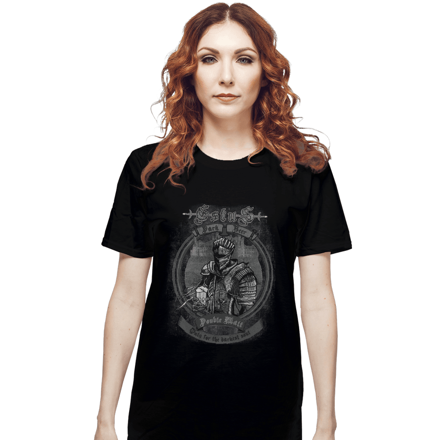 Shirts T-Shirts, Unisex / Small / Black ESTUS - Dark Beer