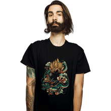 Load image into Gallery viewer, Shirts T-Shirts, Unisex / Small / Black Colorful Dragon
