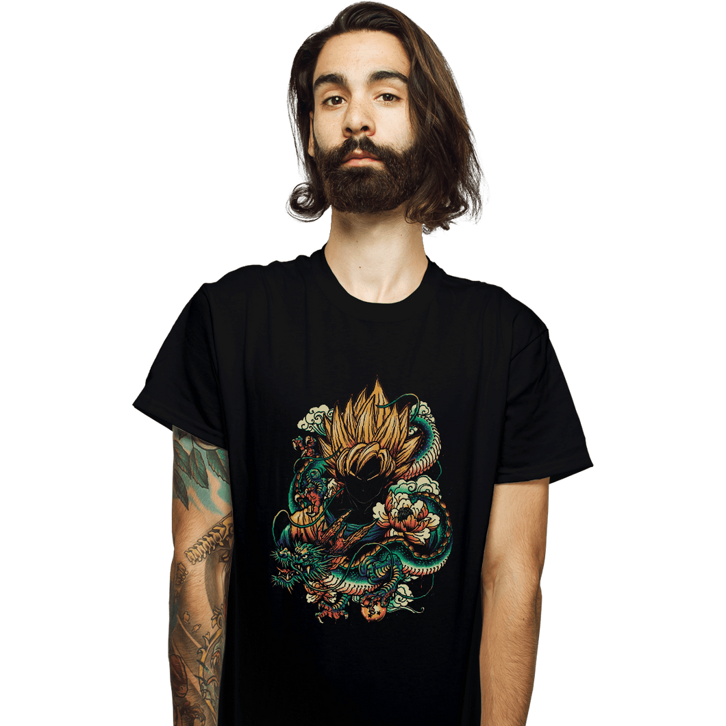 Shirts T-Shirts, Unisex / Small / Black Colorful Dragon