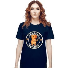Load image into Gallery viewer, Last_Chance_Shirts T-Shirts, Unisex / Small / Navy Violence Capybara
