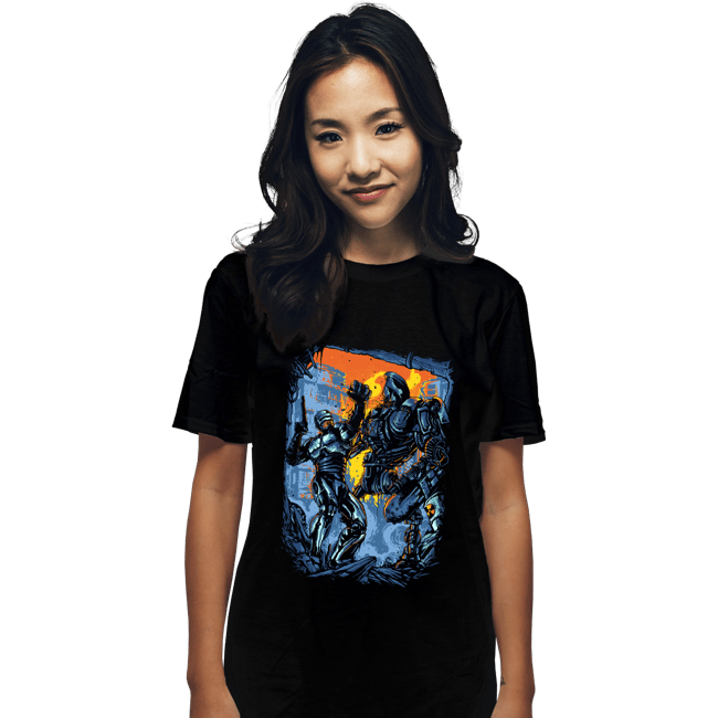 Secret_Shirts T-Shirts, Unisex / Small / Black Robocop VS Robocain