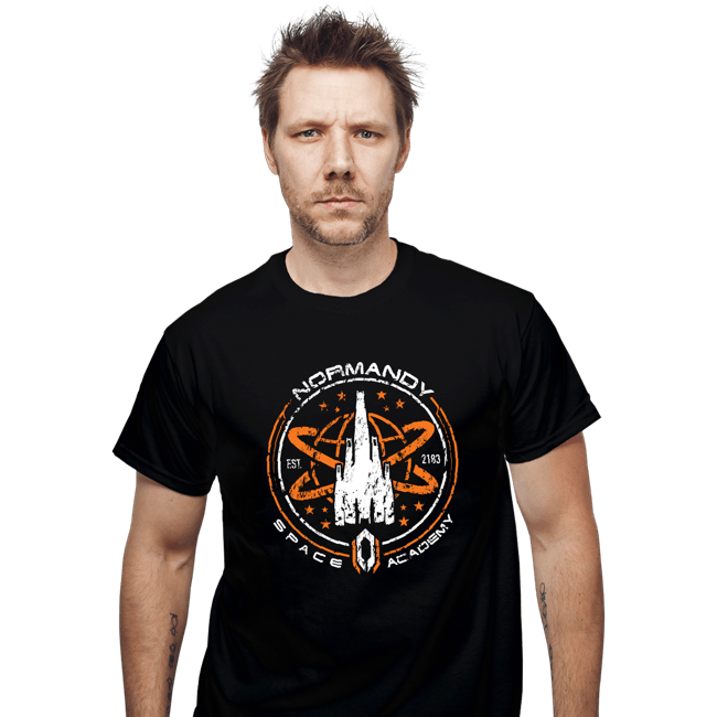 Secret_Shirts T-Shirts, Unisex / Small / Black Normandy Space Academy