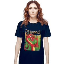 Load image into Gallery viewer, Shirts T-Shirts, Unisex / Small / Navy Dishonor On You
