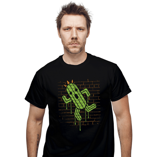 Secret_Shirts T-Shirts, Unisex / Small / Black Cactuar Graffiti