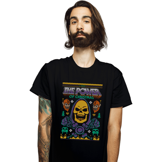 Shirts T-Shirts, Unisex / Small / Black The Skele-Power Of Christmas