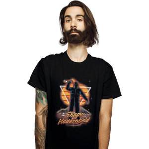 Shirts T-Shirts, Unisex / Small / Black Retro Haddonfield Shape